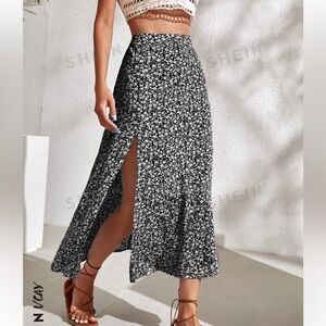 Midi Floral Skirt